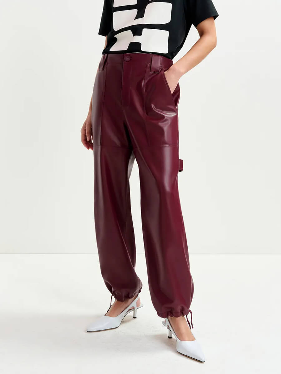 Essentiel Antwerp - Itao Pants - Burgundy