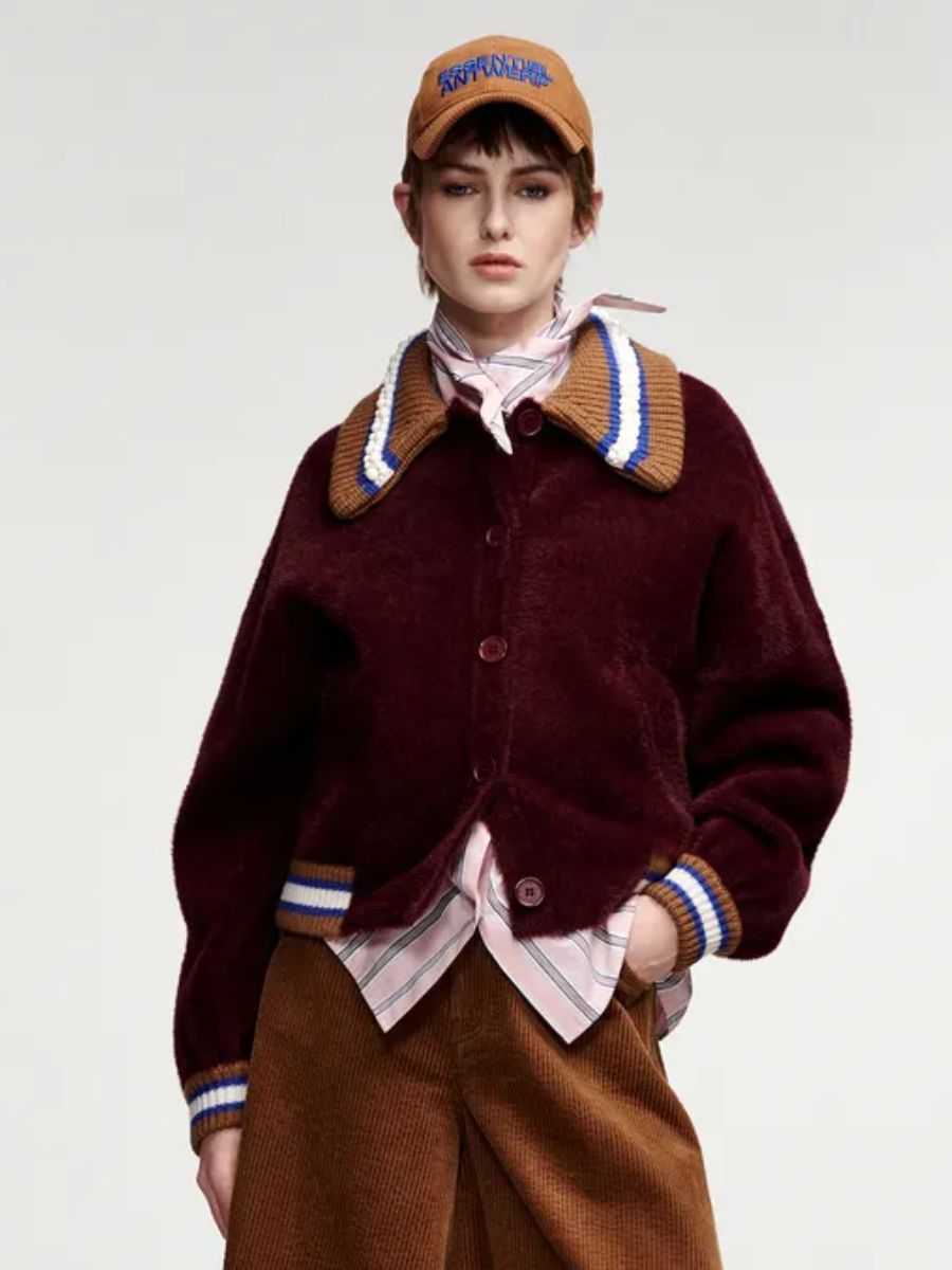 Essentiel Antwerp - Kamore Knit Jacket - Wine Not
