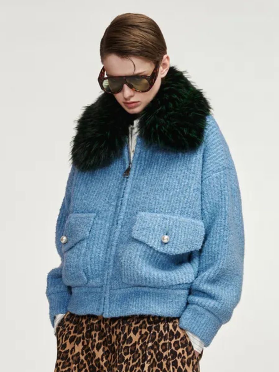 Essentiel Antwerp - Kanada Knitted Jacket - Azure Affair
