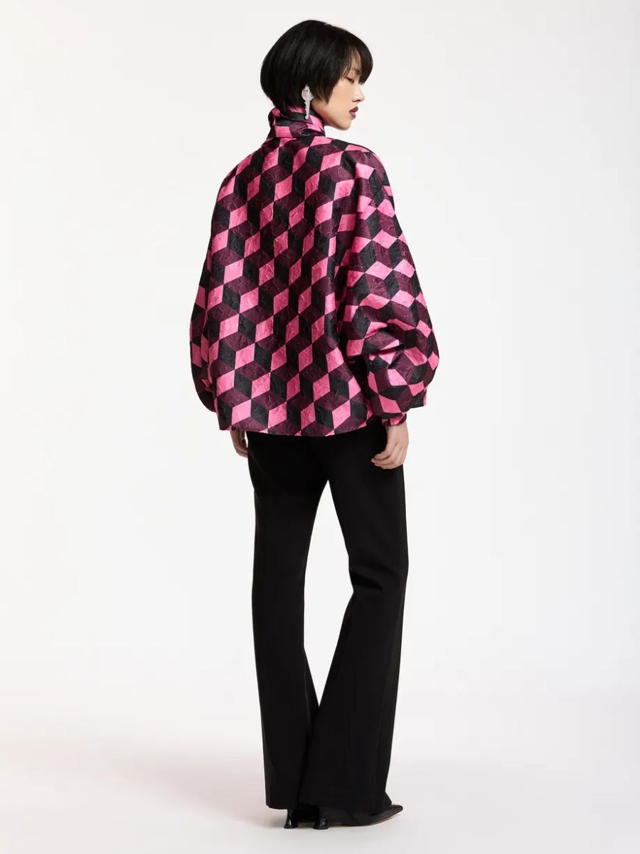 Essentiel Antwerp - Komo Pussy Bow Top - Black combo
