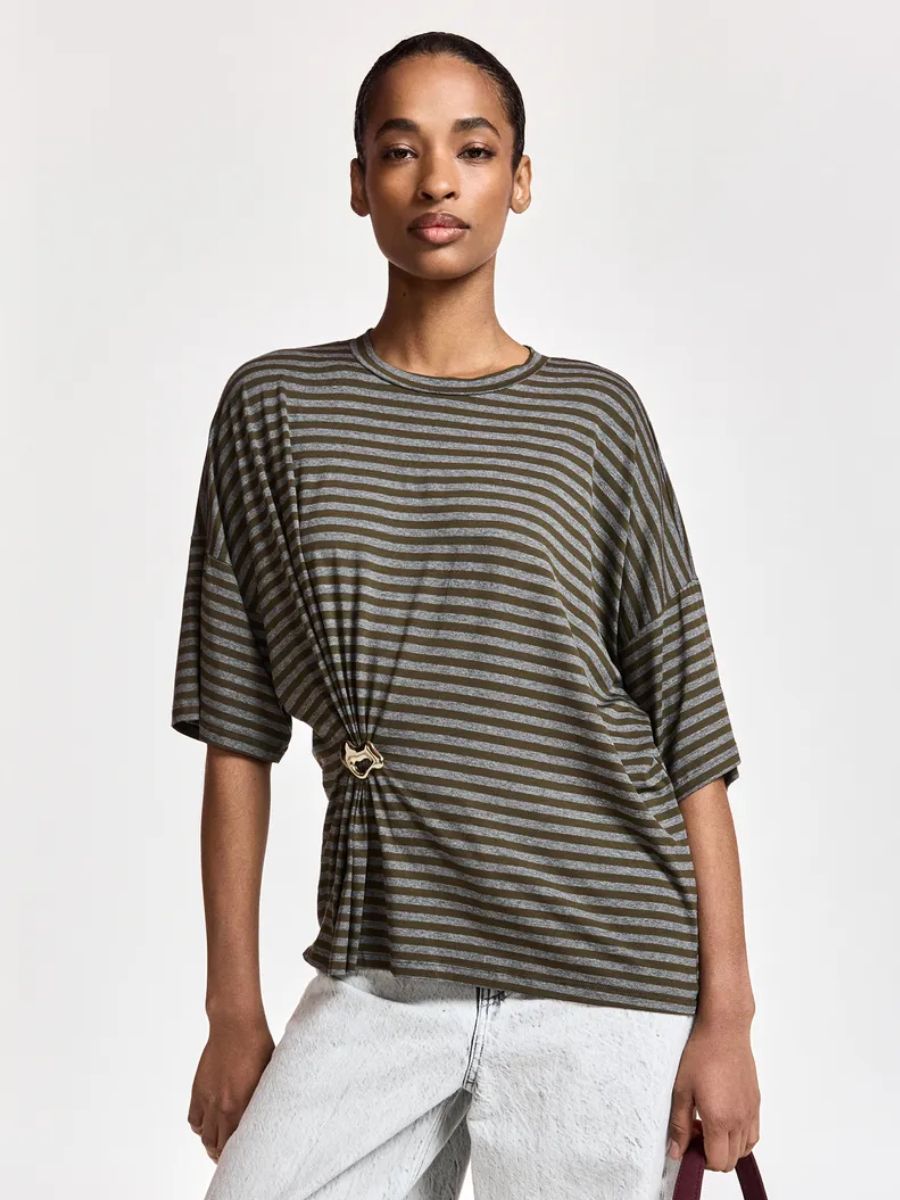 Essentiel Antwerp - Kriss T-Shirt - Khaki Mission