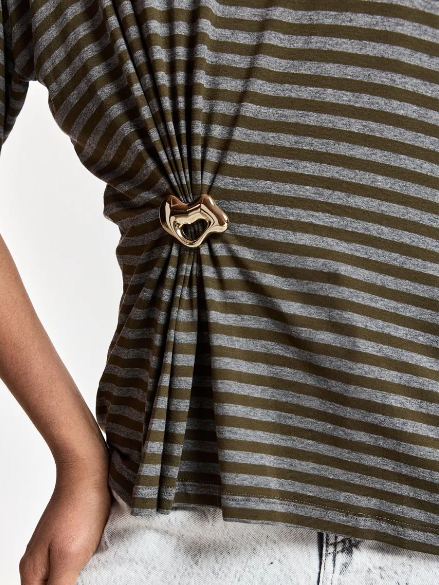 Essentiel Antwerp - Kriss T-Shirt - Khaki Mission