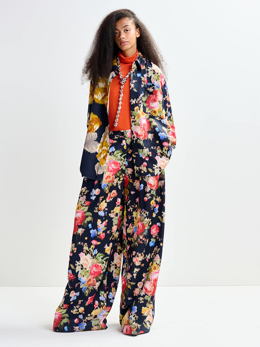 Essentiel Antwerp Jertice Jersey Turtleneck Top - Nectarine