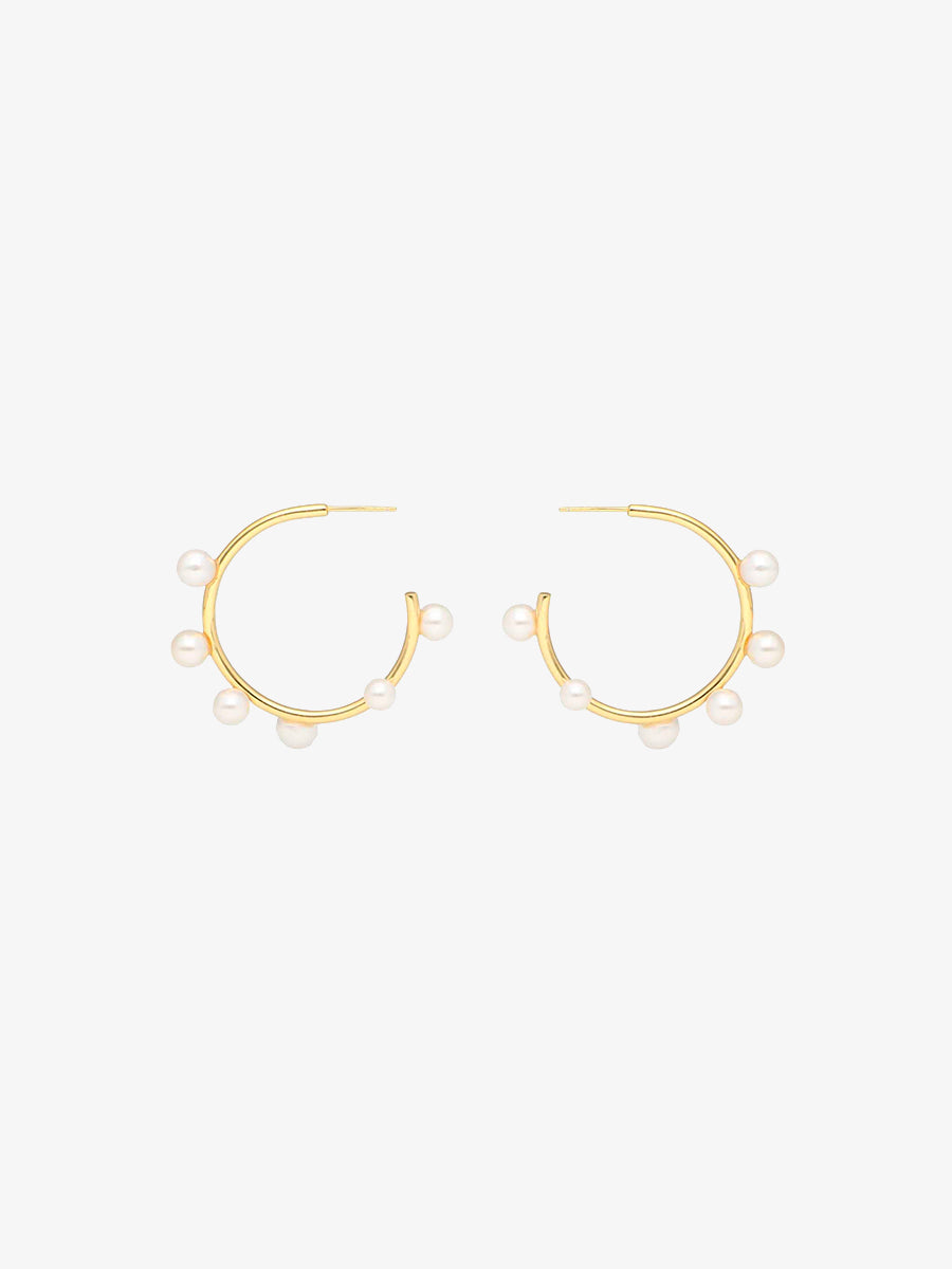 Fiona Earrings - Pearl