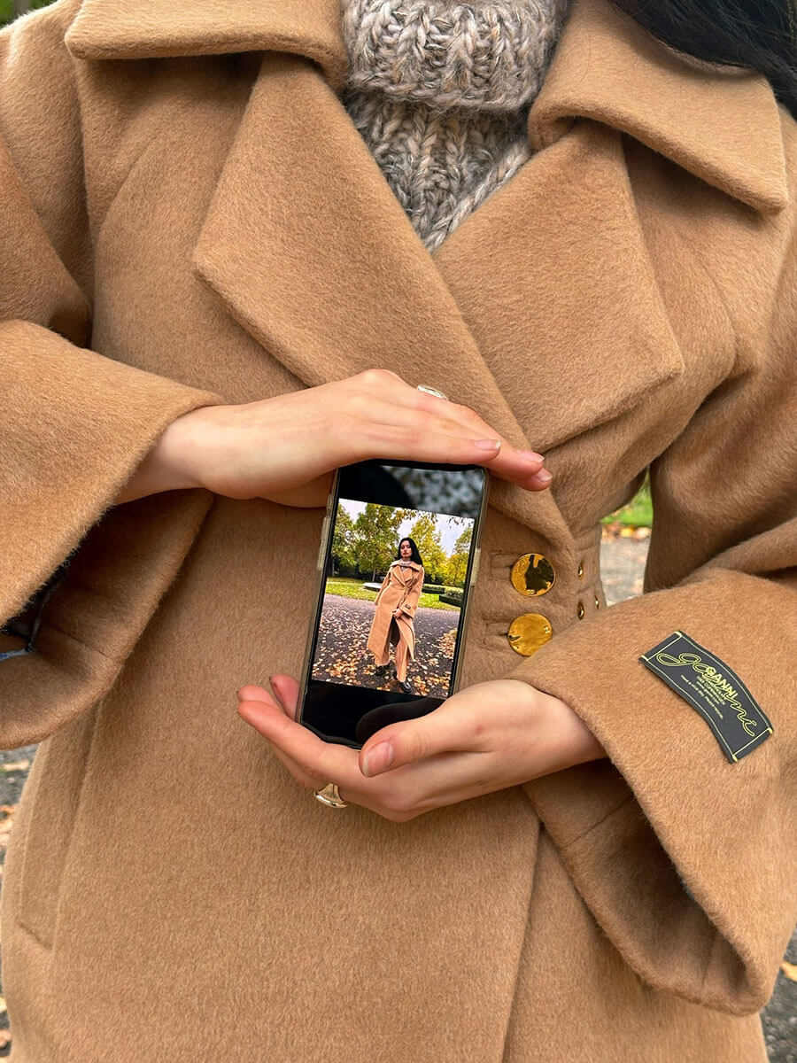 Camel Wool Blend Coat