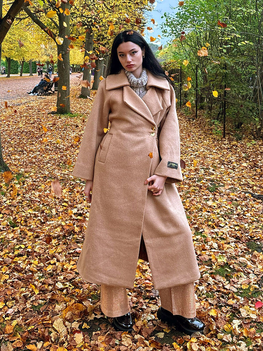 Camel Wool Blend Coat