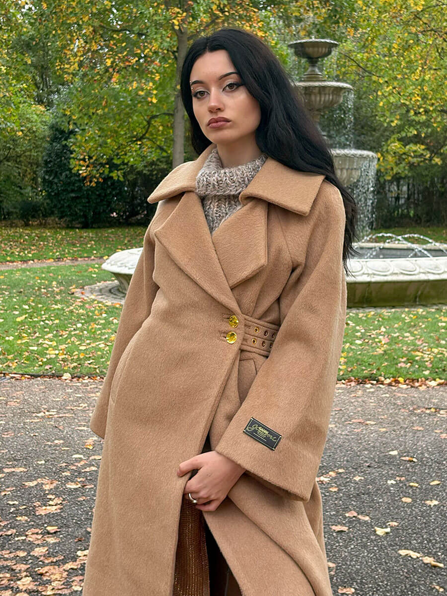 Camel Wool Blend Coat