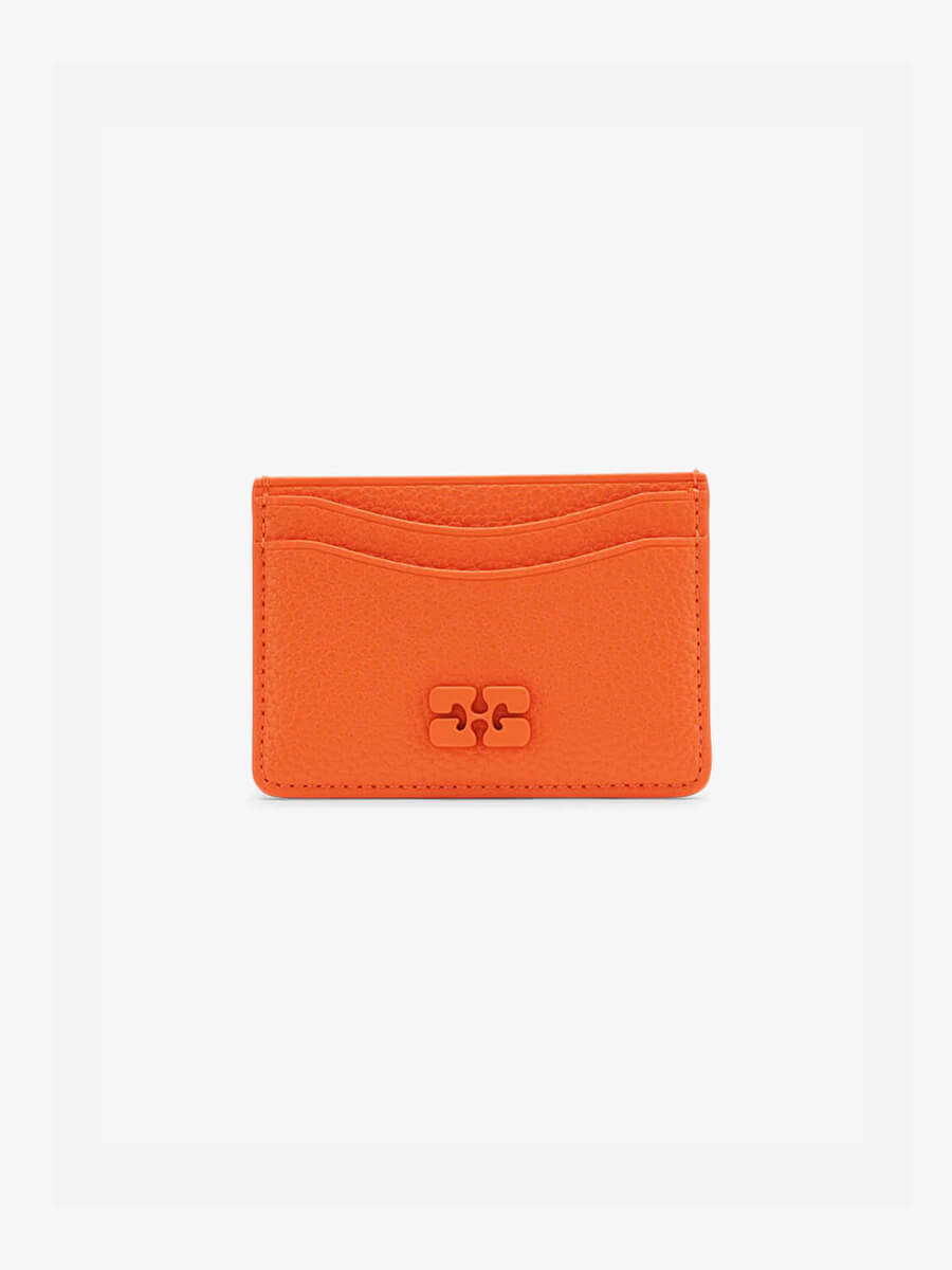 GANNI
Card Holder Grained - Russet Orange