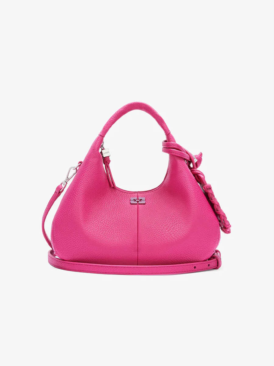 GANNI Mini Hobo Bag - Cabaret