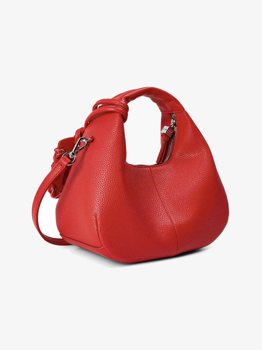GANNI Mini Hobo Bag - Goji Berry 