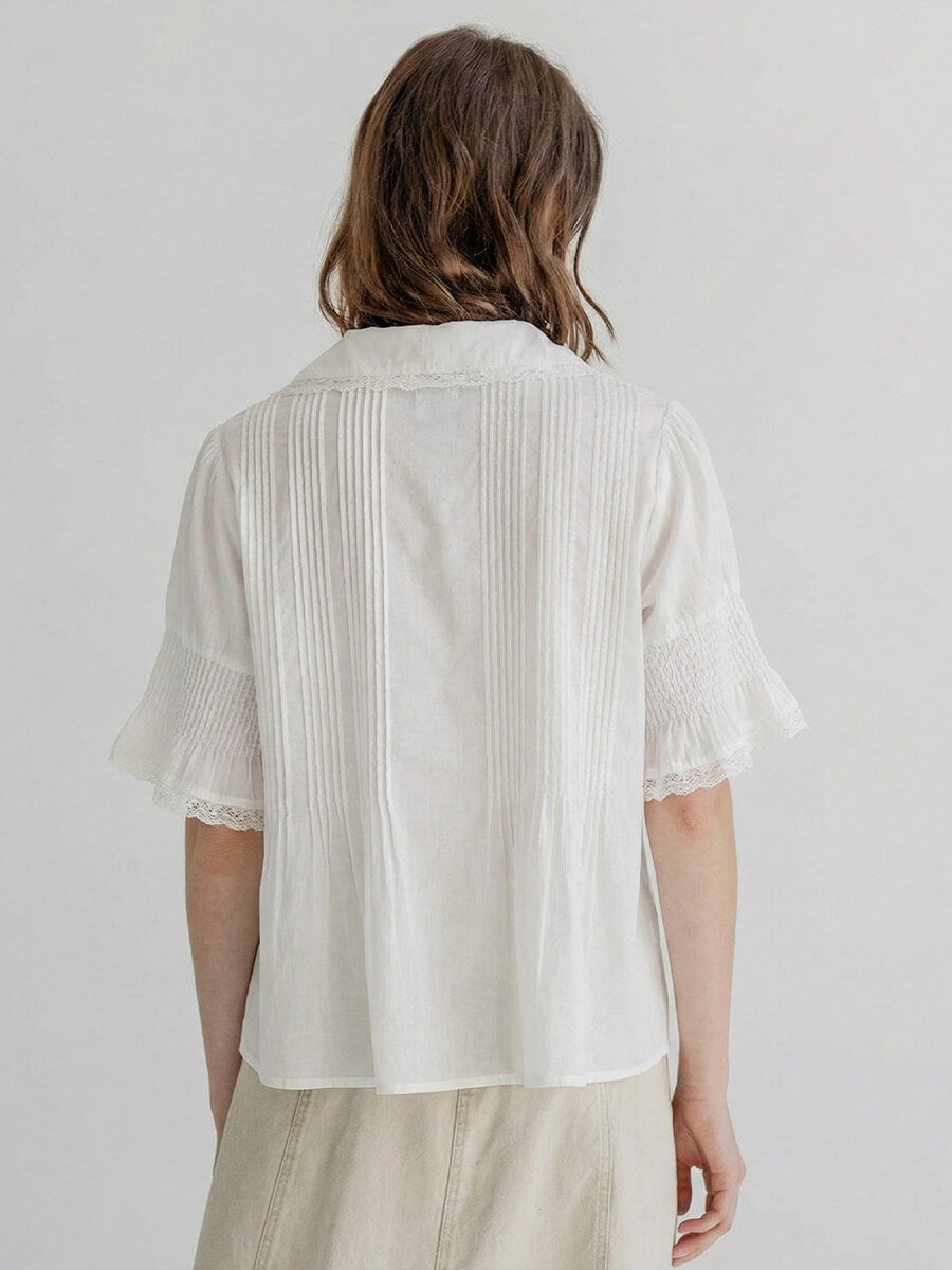 PROJECT AJ117 Gail Blouse - Chalk