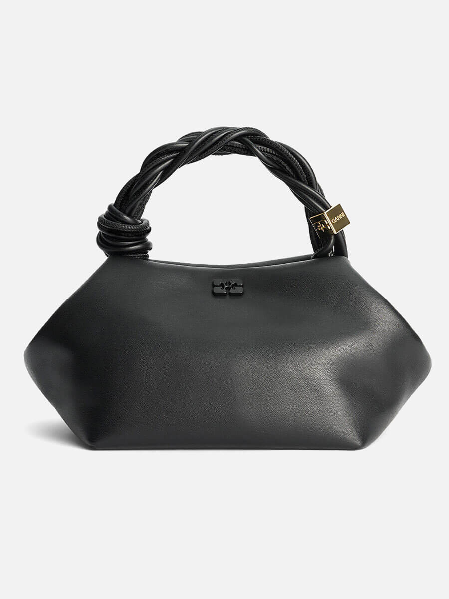 Small Black Knot Bucket Bag