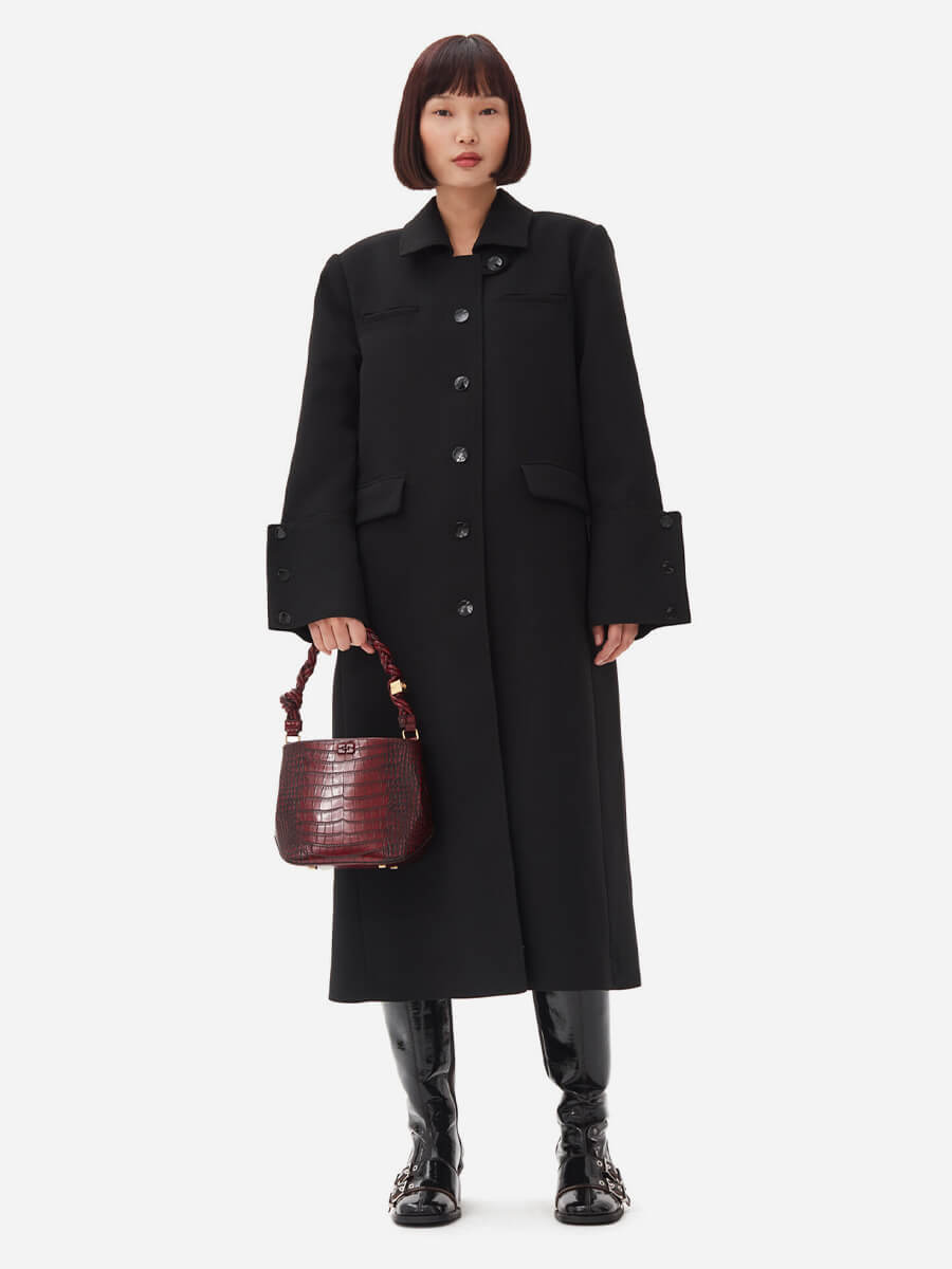 Ganni-Bonded-Crepe-Coat