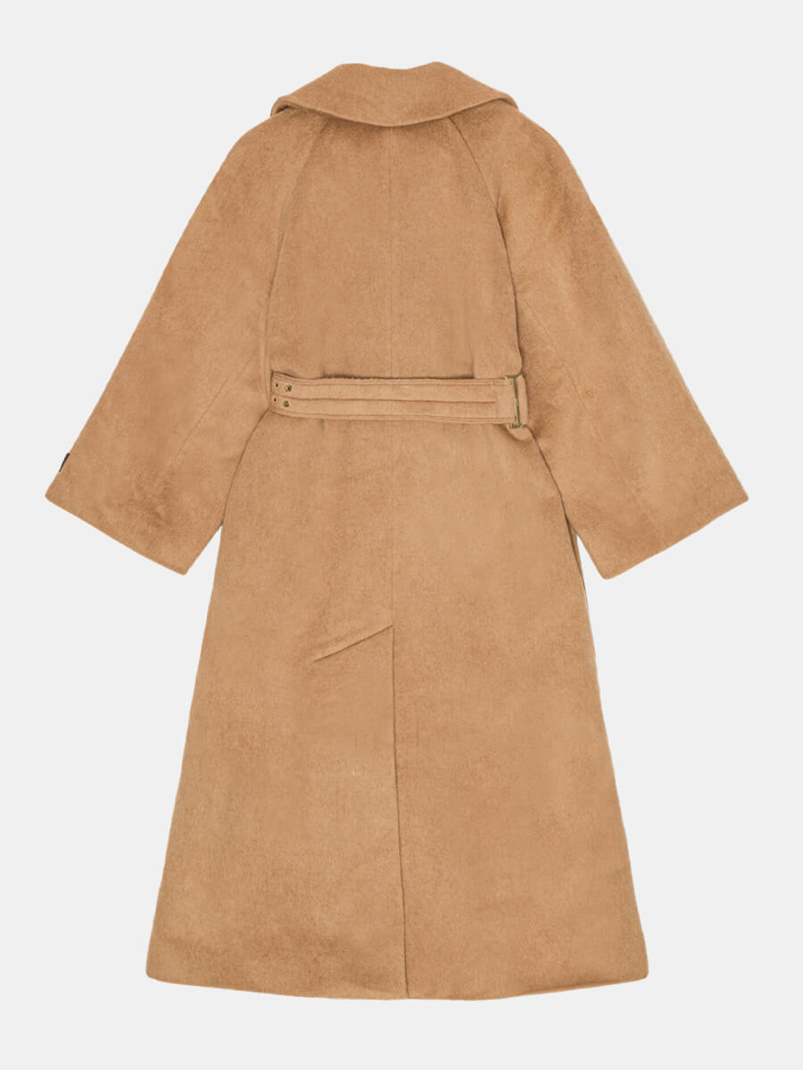 Ganni-Camel-Wool-Blend-Coat