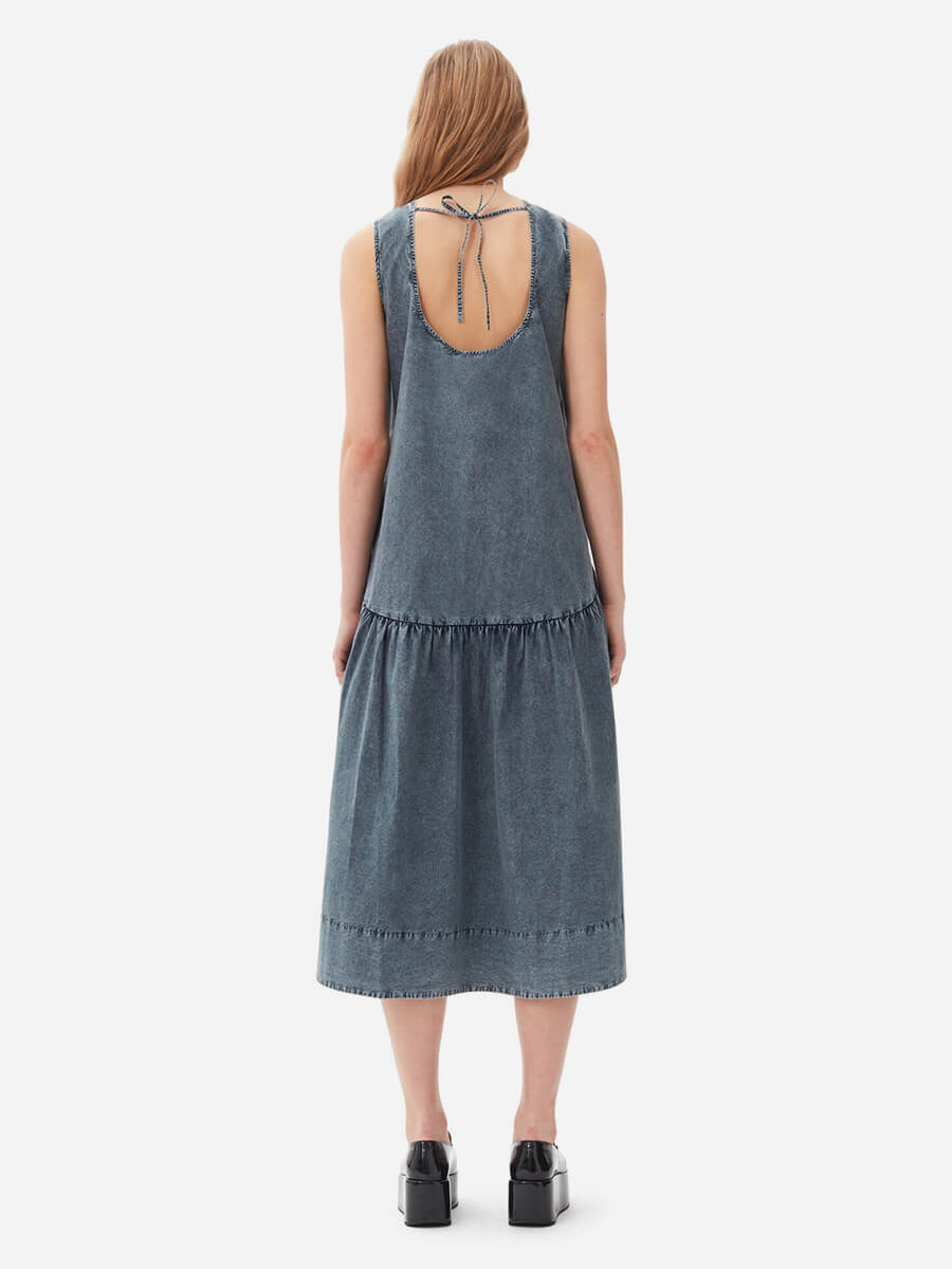 Ganni-Cotton-Poplin-Open-Back-Midi-Dress