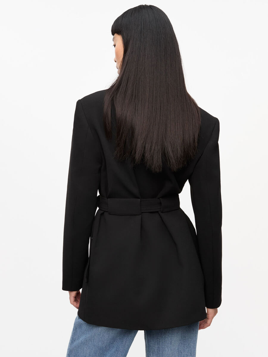 Ganni-Ganni-Black-Bonded-Crepe-Blazer