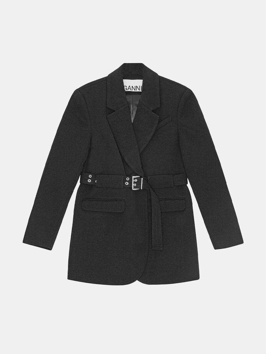 Ganni-Ganni-Black-Bonded-Crepe-Blazer