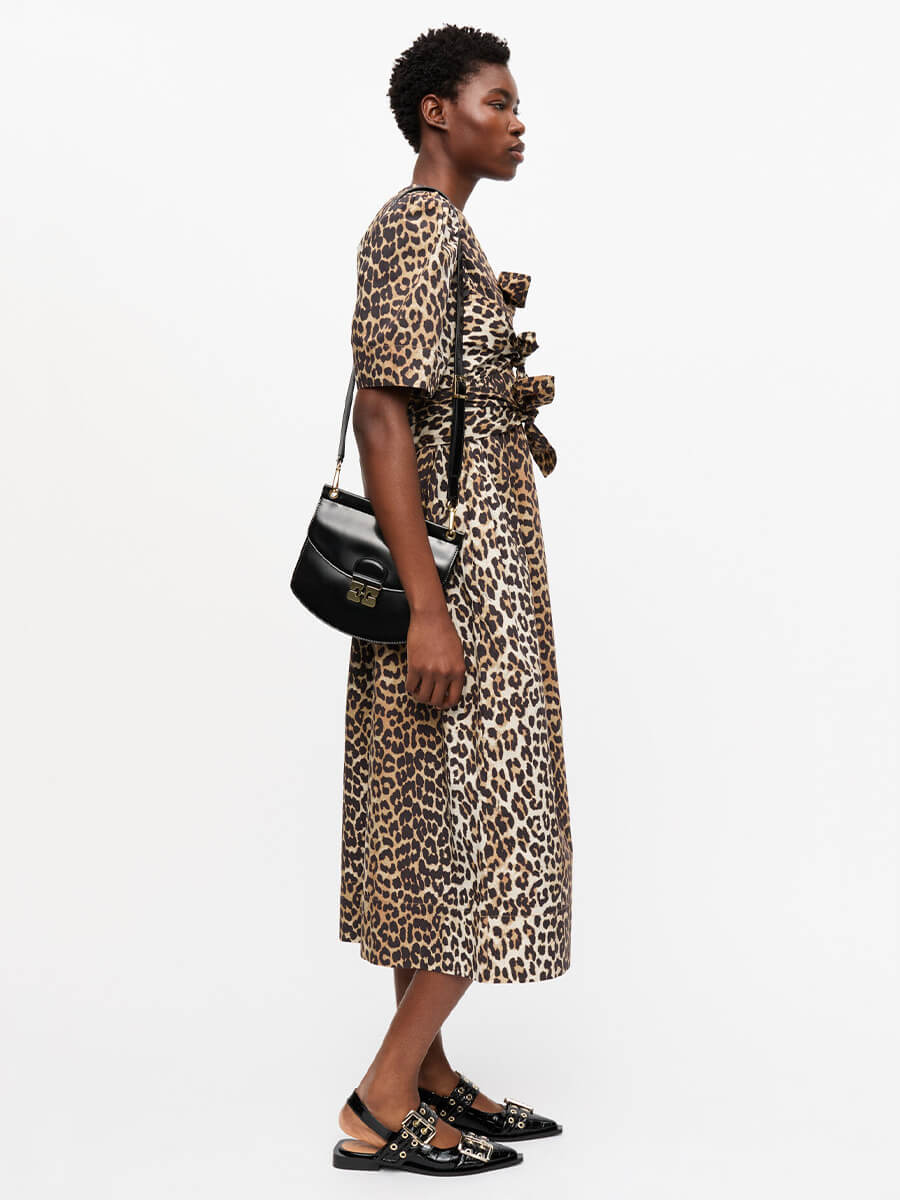 Ganni-Leopard-Printed-Cotton-Tie-Strap-Midi-Dress