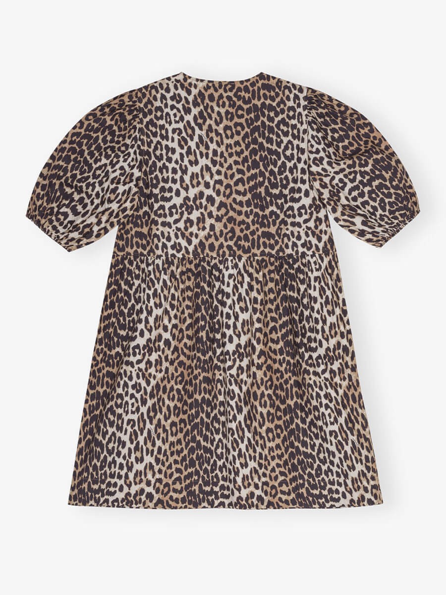 Ganni-Leopard-Printed-Cotton-Tie-String-Mini-Dress