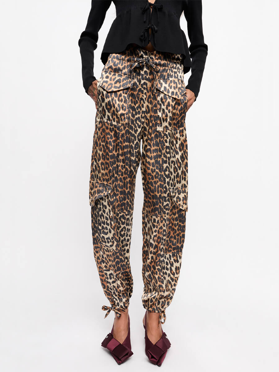 Ganni-Leopard-Printed-Satin-Trousers