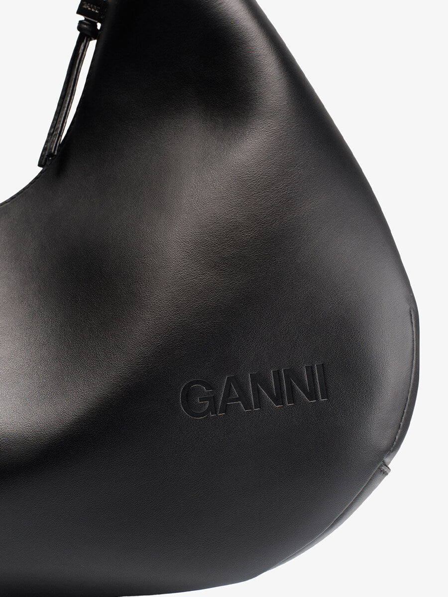 Ganni-Medium-Hobo-Bag-Black