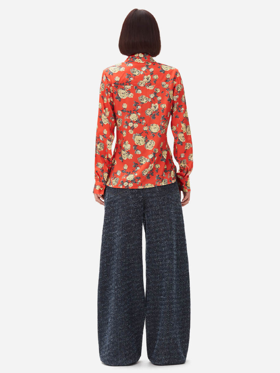 Ganni-Printed-Satin-Shirt-Poinciana