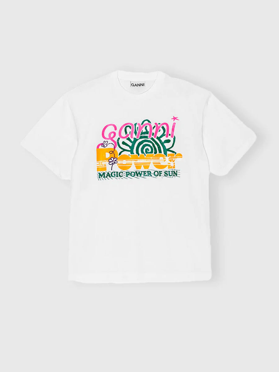 Ganni Future Heavy Jersey Sun T-shirt