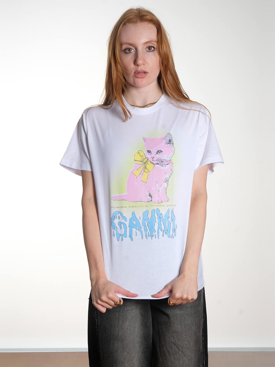 White Kitty T-Shirt
