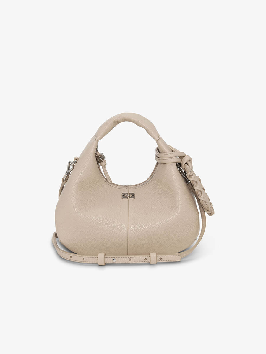 Ganni - Mini Hobo Bag - White Pepper