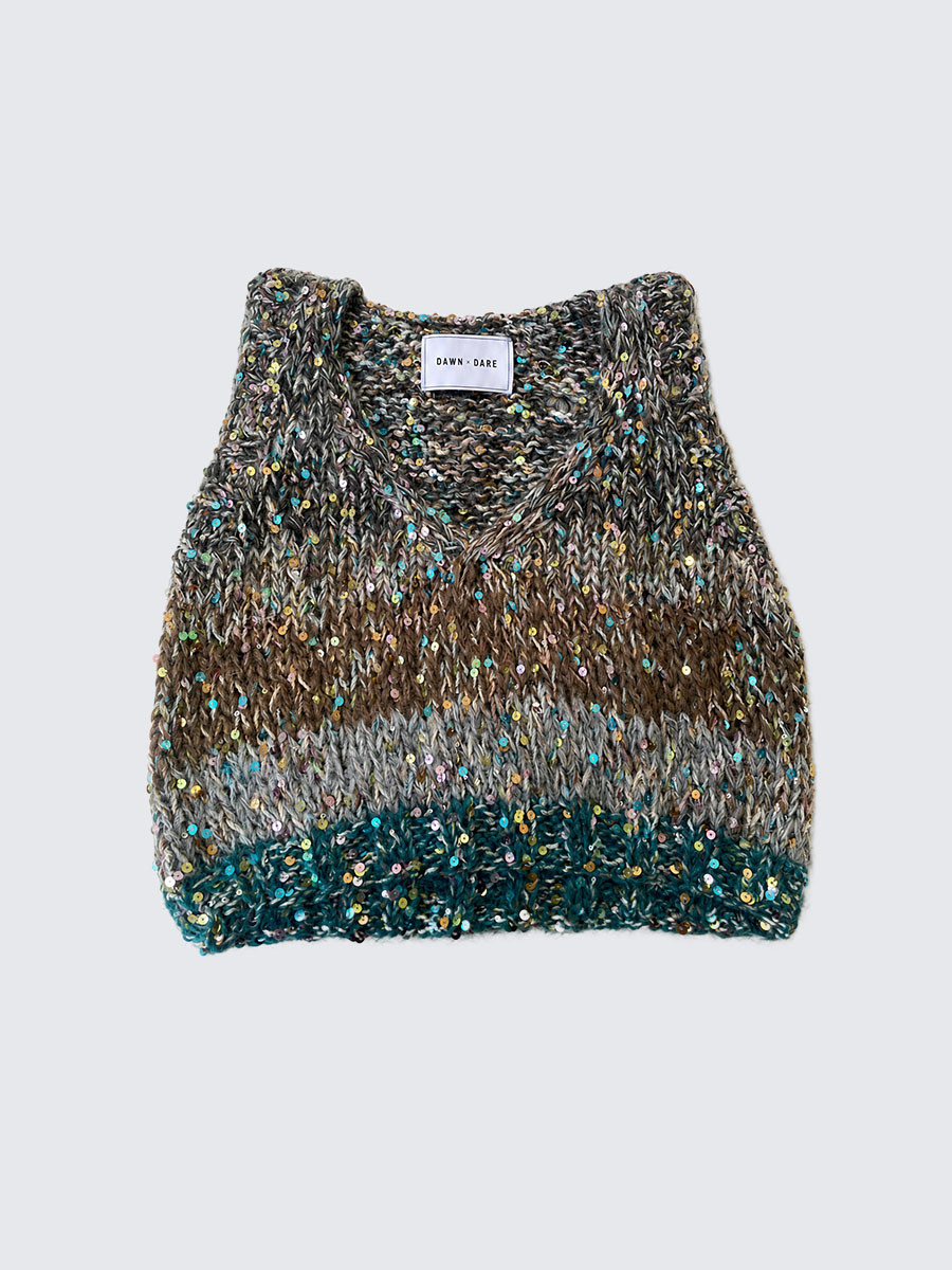 DAWN X DARE - Ginny Vest - Black Multi