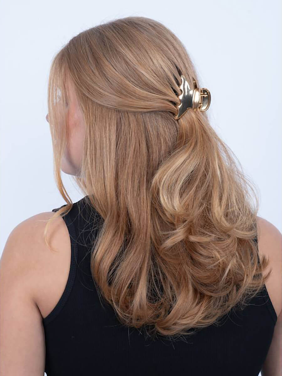 SUI AVA Glossy Hair Claw Gold 