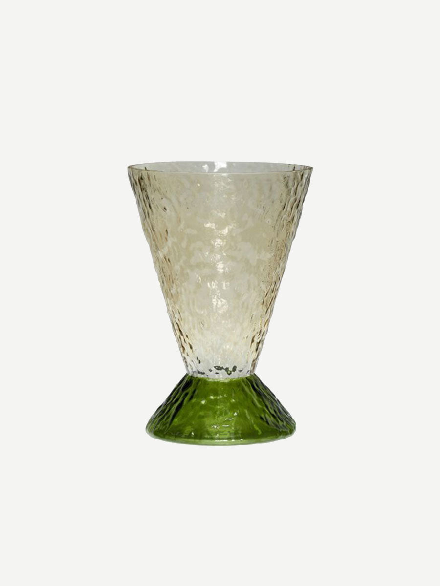 Hubsch Abyss Vase - Green/Brown