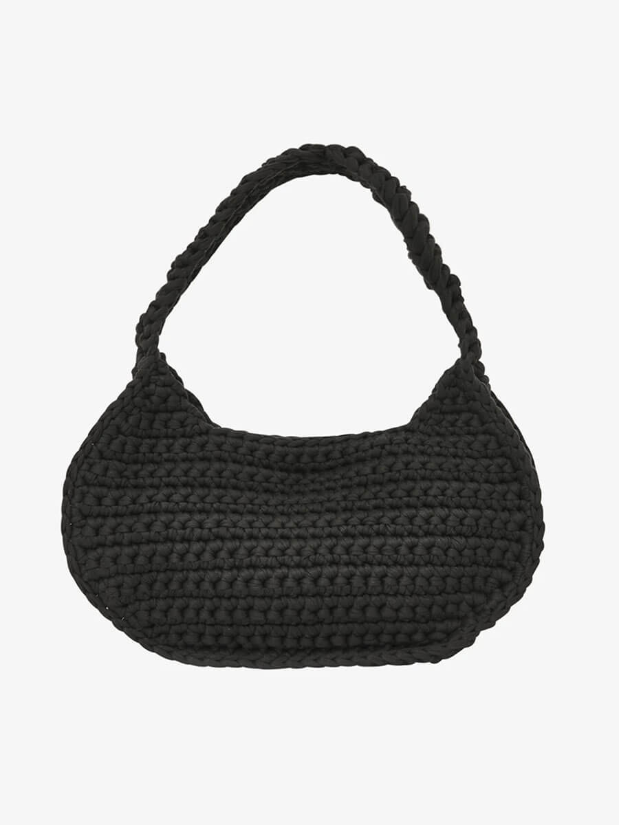 Hvid Sand Crochet Bag