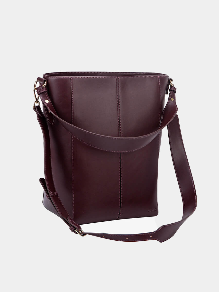 Hvisk-Casset-Soft-Structure-Bucket-Bag-Deep-Purple