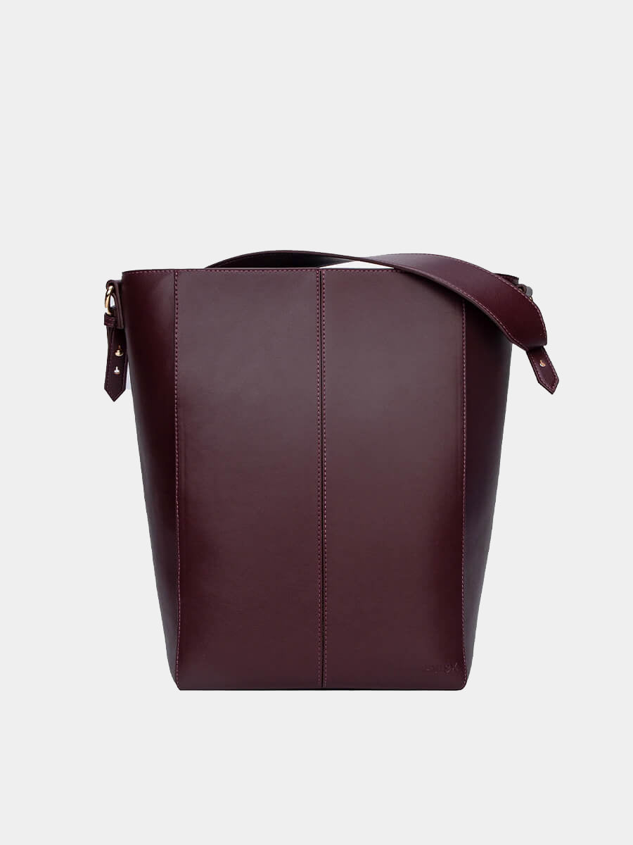 Casset Soft Structure Bucket Bag - Deep Purple