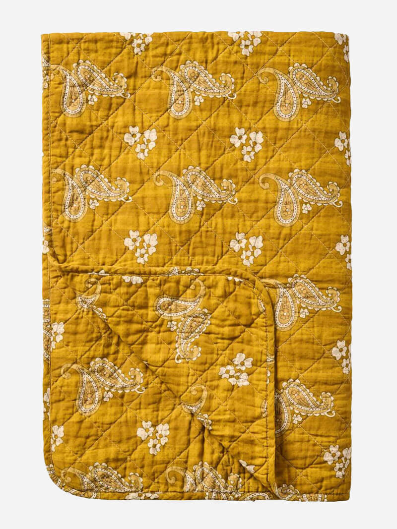 IB LAURSEN
Vintage Quilt 130 x 180 - Mustard with Paisley Pattern