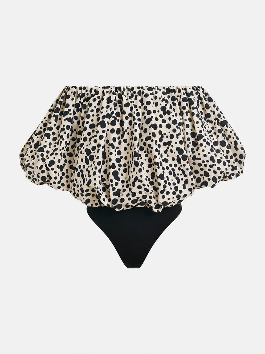 Essentiel Antwerp - Jint Bodysuit - Black and White Spot