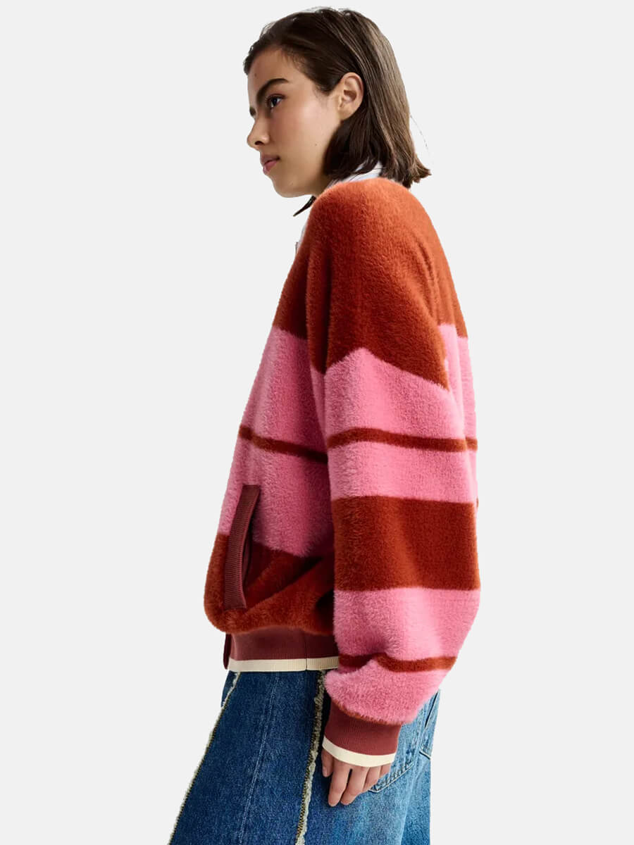 Essentiel Antwerp Jicama Knit Jacket - Red and Pink