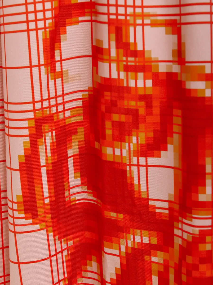 Essentiel Antwerp Jane Wide Leg Pants - Pink and Red