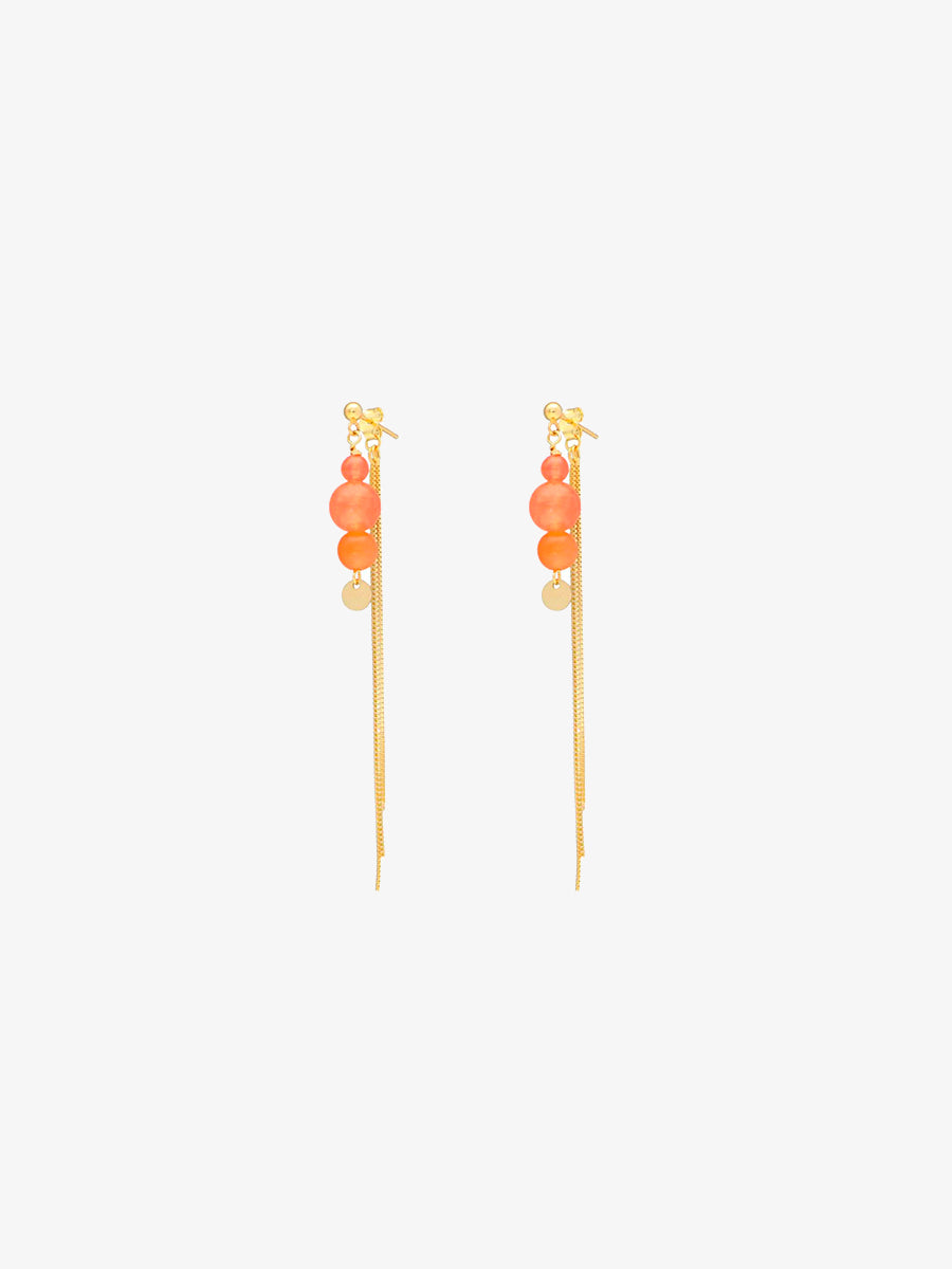 Jasmin Earrings - Orange 