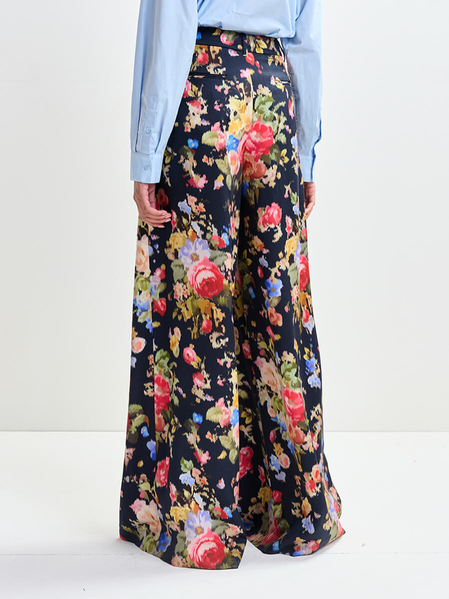 Essentiel Antwerp Jazzy Wide Leg Pants - Dark Night 