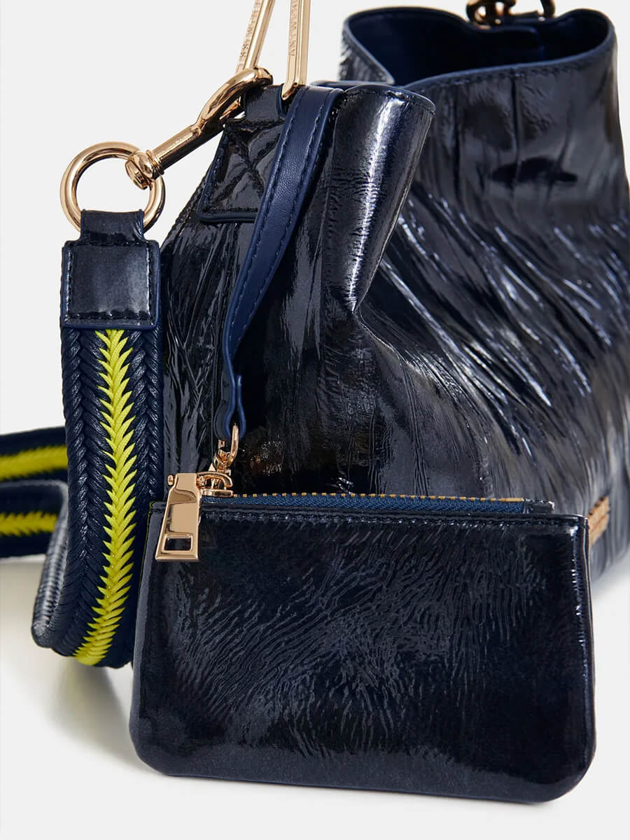 Essentiel Antwerp Jhossi Mini Print Shopper Bag - Navy