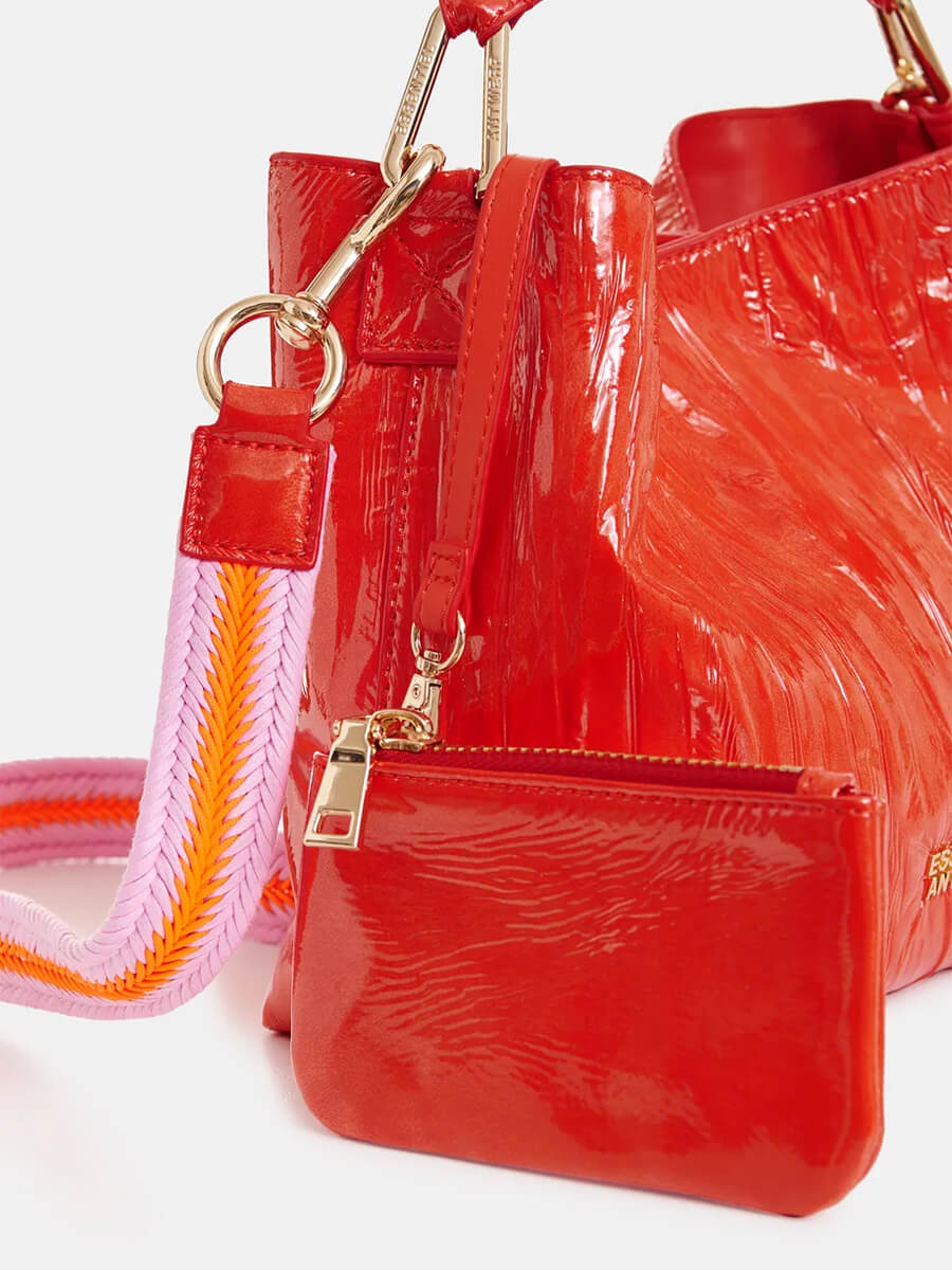 Essentiel Antwerp Jhossi Mini Print Shopper Bag - Orange