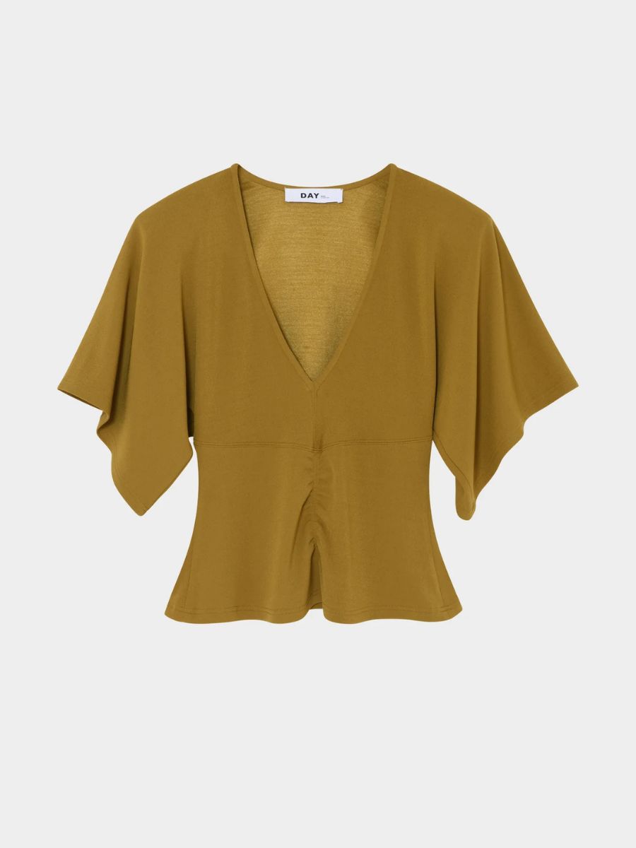 Day Birger et Mikkelsen - Jingo Pique Top - Ecru Olive