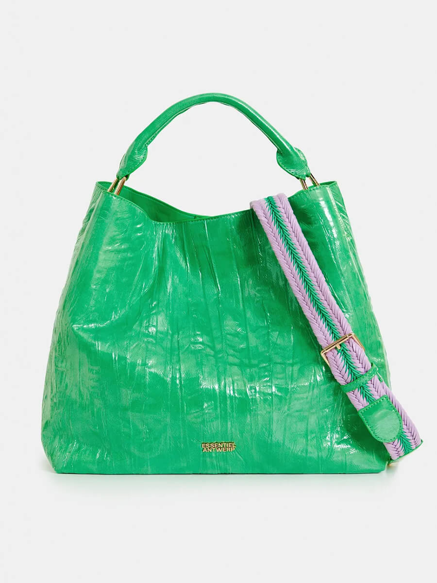 Essentiel Antwerp Jistalo Shopper Printed Bag - Green Jistalo Shopper Printed Bag - Green
