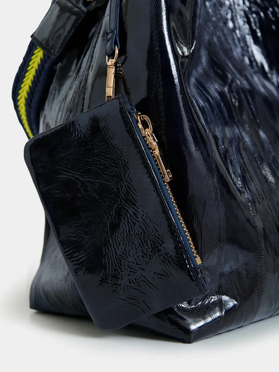 Essentiel Antwerp Jistalo Shopper Printed Bag - Navy