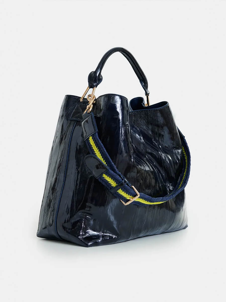 Essentiel Antwerp Jistalo Shopper Printed Bag - Navy