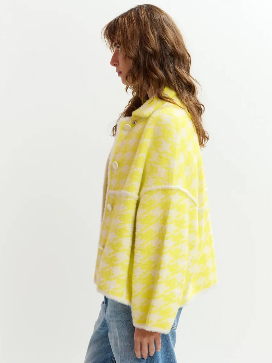 Essentiel Antwerp Joking Knit Jacket - Yellow