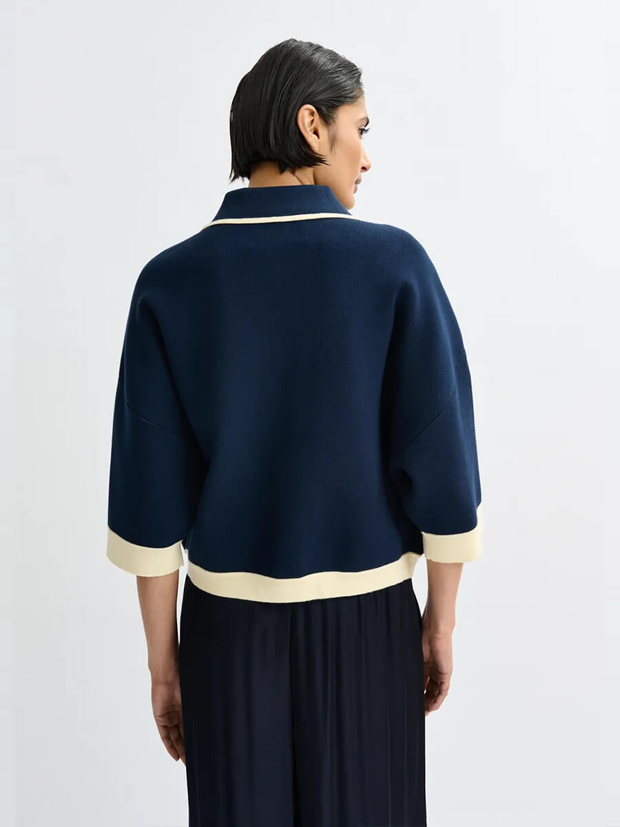 Essentiel Antwerp Jugly Cardigan - Navy
