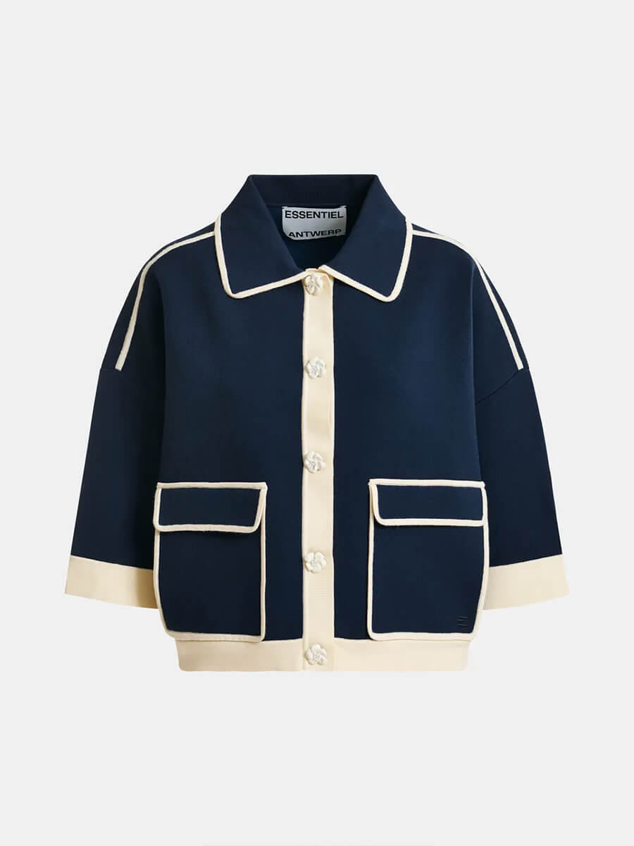 Essentiel Antwerp Jugly Cardigan - Navy